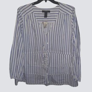 Ashley Stewart Striped Blouse Size 22